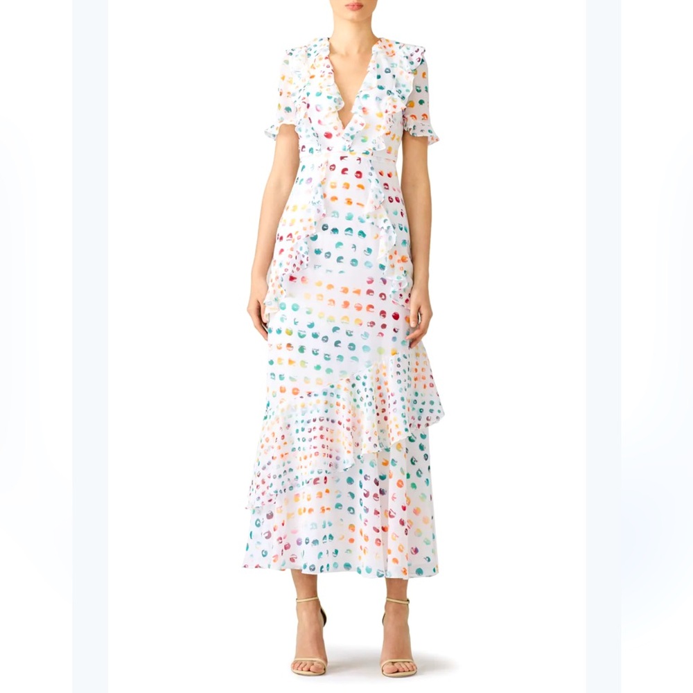 (SOLD) Designer ruffle dress by ML